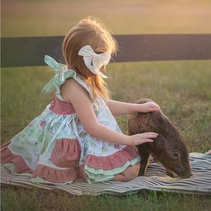 Girls 18 months farm dress/farm birthday dress/farm photo shoot; never worn!